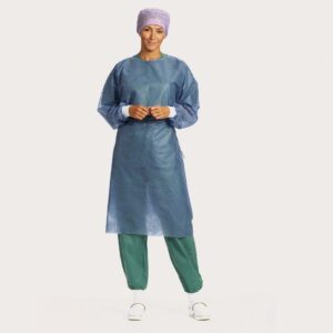 Fartuch jednorazowy - chirurgiczny ciemnoniebieski