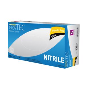 Rękawiczki jednorazowe Nitrylowe 100 szt. Glovtec Czarne