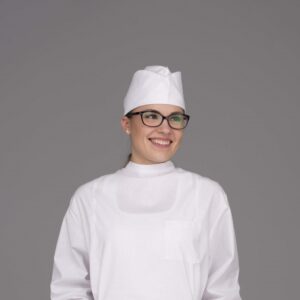 Furażerka bawełniana biała