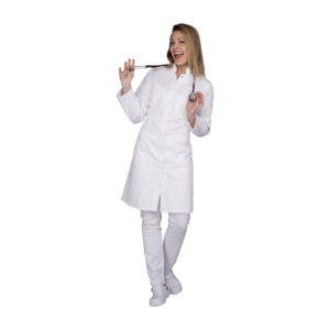 Fartuch medyczny damski Primarius Blue Label K21 ze stójką