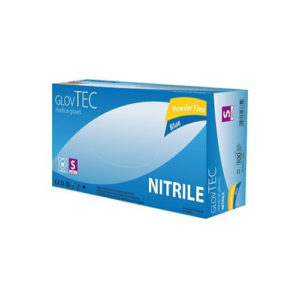 Rękawiczki jednorazowe Nitrylowe 100 szt. Glovtec Niebieskie