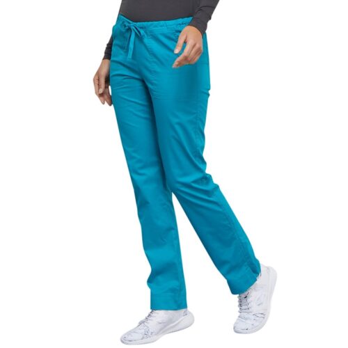 Spodnie medyczne Cherokee Core Stretch 4203 zielen chirurgiczna zielone zwezane teal blue