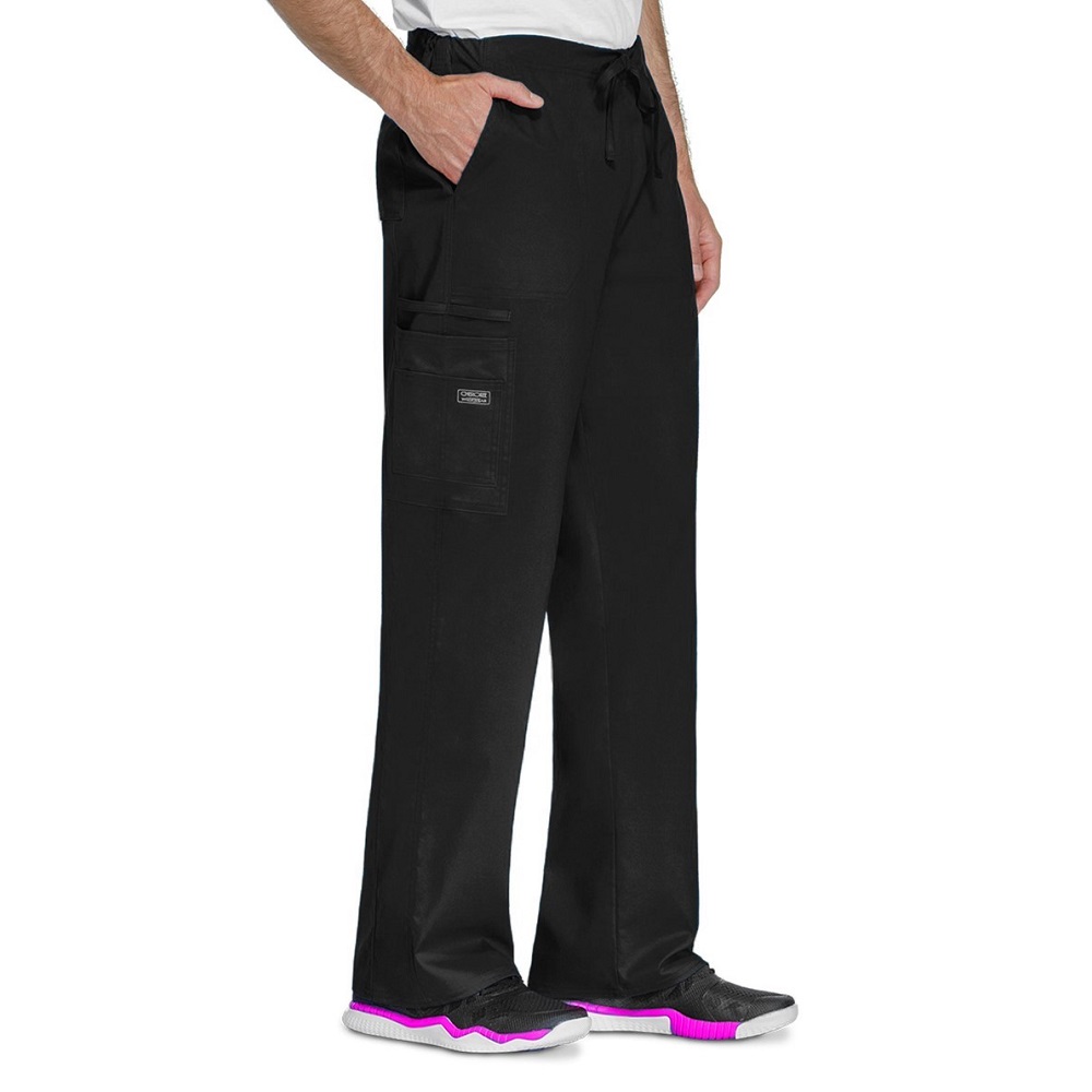 Spodnie medyczne Cherokee Core Stretch 4043 Cargo lekarskie bojowki black czarne z bawelna