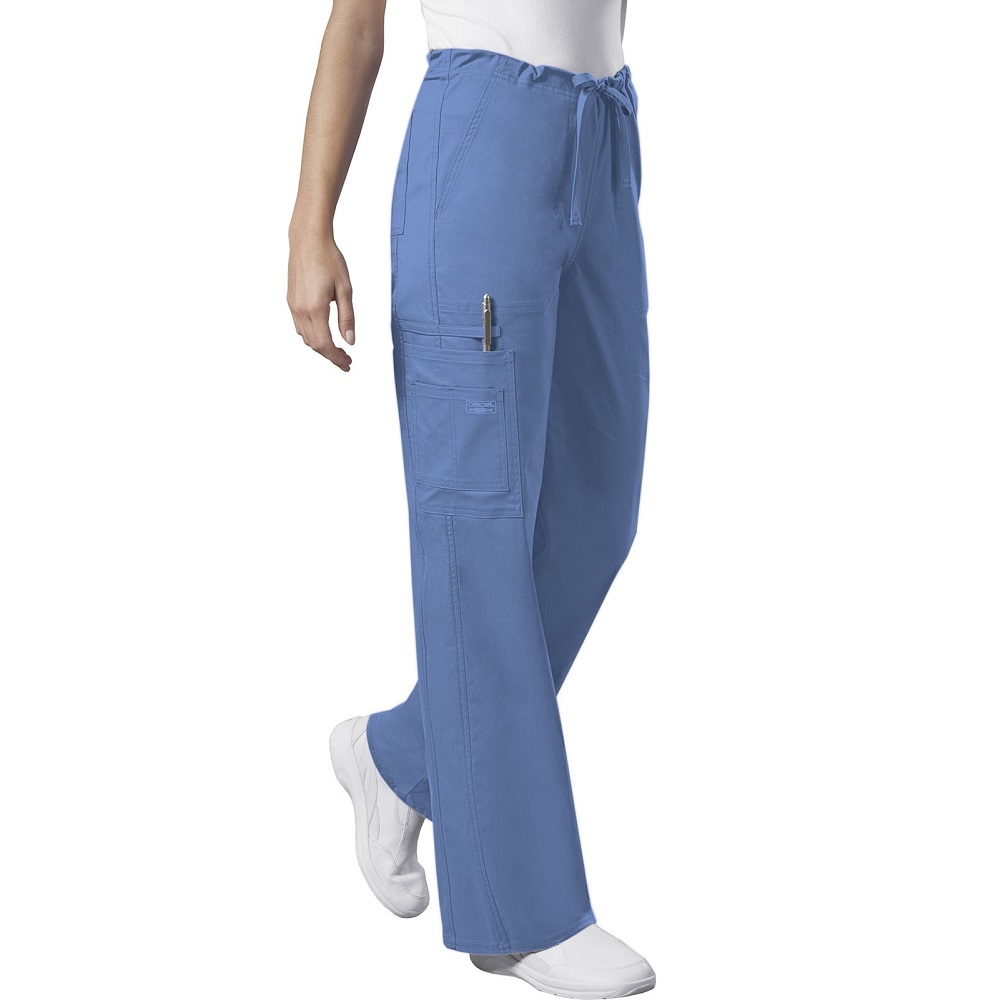 Spodnie medyczne Cherokee Core Stretch 4043 Cargo lekarskie bojowki celeste blue jasnoniebieskie
