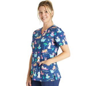 Bluza medyczna damska Cherokee "zwierzęce spa" CK651 SPWD