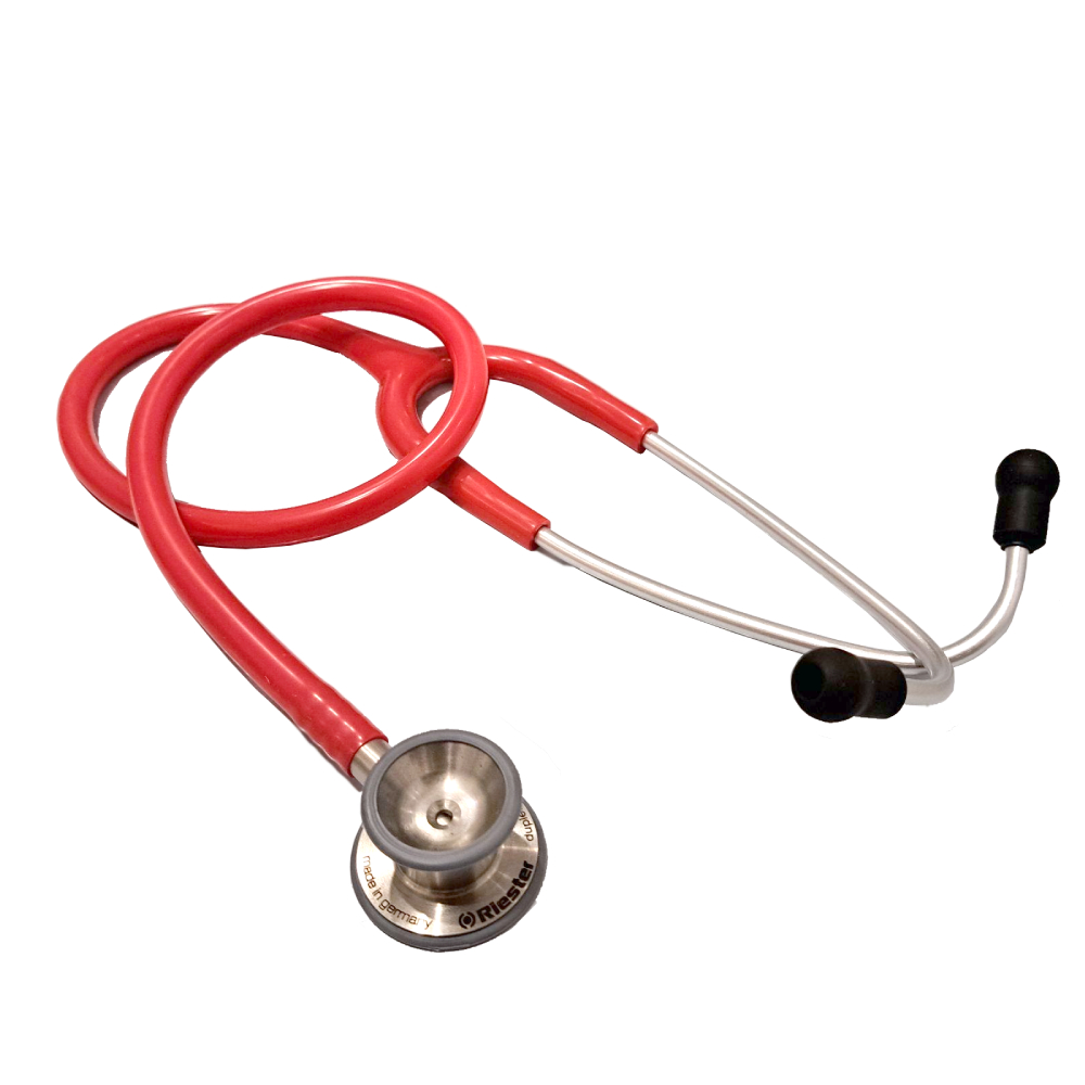 Stetoskop Riester Duplex 2.0 pediatryczny czerwony z głowicą ze stali nierdzewnej
