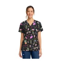 bluza medyczna Cherokee scrubs flamingi damska