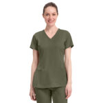 Bluza medyczna damska Healing Hands Monica oliwkowa