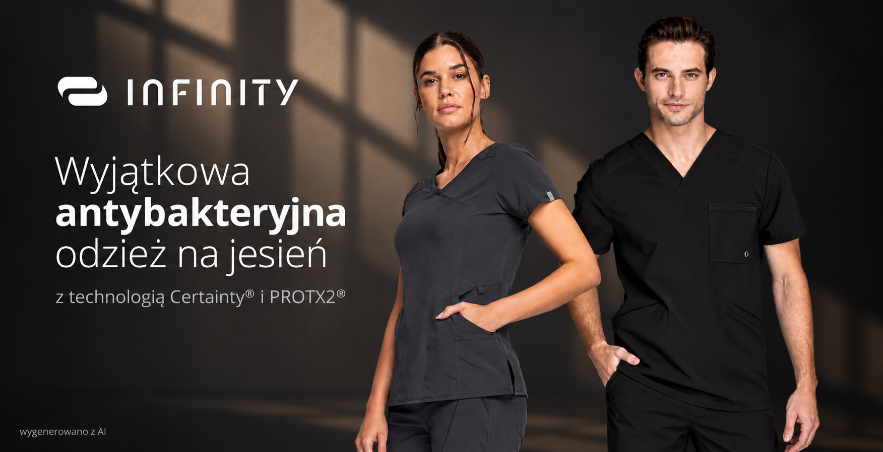 Odzież medyczna antybakteryjna Infinity na jesień
